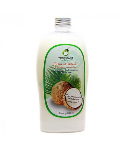 Кокосовое натуральное масло 500мл Тропикана